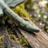 Dragonfly Garden Figurine, Mint Green Cast Iron Decor, 5.1" GB78062 shot 5
