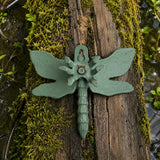 Dragonfly Garden Figurine, Mint Green Cast Iron Decor, 5.1" GB78062 shot 6