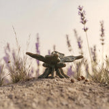 Butterfly Garden Figurine, Mint Green Cast Iron Decor, 3.5" GB78063 shot 3