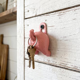 Pig Butt Wall Hook, Antique Pink Cast Iron for Coats or Keys, 2.3" GB78066 shot 4