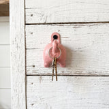Pig Butt Wall Hook, Antique Pink Cast Iron for Coats or Keys, 2.3" GB78066 shot 5