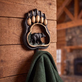Bear Paw Wall Hook, Cast Iron for Coats, Leashes or Keys, 7.3" GB78068 shot 1