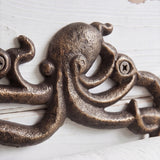 Octopus Toilet Paper Holder, Antique Bronze Cast Iron, Home Decor, 6" GB78070 shot 5