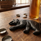 Bear Bottle Opener, Black Cast Iron, Bar Tool, 4.5" GB78072 shot 4