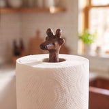 Giraffe Toilet Paper Holder, Copper Cast Iron, Home Decor, 17.3" GB78073 shot 2