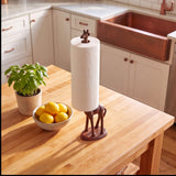 Giraffe Toilet Paper Holder, Copper Cast Iron, Home Decor, 17.3" GB78073 shot 3