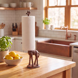 Giraffe Toilet Paper Holder, Copper Cast Iron, Home Decor, 17.3" GB78073 shot 1