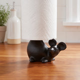 Mouse Paper Towel Holder, Black Cast Iron, Home Decor, 14.8" GB78074 shot 2