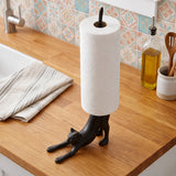 Cat Paper Towel Holder, Black Cast Iron, Home Decor, 17.5" GB78076 shot 2