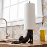 Cat Paper Towel Holder, Black Cast Iron, Home Decor, 17.5" GB78076 shot 4