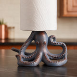 Octopus Paper Towel Holder, Blue Cast Iron, Home Decor, 17.7" GB78077 shot 2