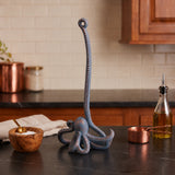 Octopus Paper Towel Holder, Blue Cast Iron, Home Decor, 17.7" GB78077 shot 6