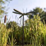 Dragonfly Plant Pick, Mint Green Cast Iron, Garden Decor, 14.2" GB78083 shot 4