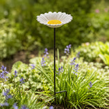 Daisy cast iron bird feeder and bath garden stake outdoor decor