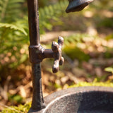 Faucet Bird Feeder, Verdigris Cast Iron, Garden Decor, 7.7" GB78090 shot 5