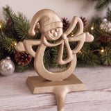 Angel Stocking Holder, Champagne Gold Cast Iron, Seasonal Decor, 6.5" GB78094 shot 2