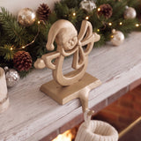 Angel Stocking Holder, Champagne Gold Cast Iron, Seasonal Decor, 6.5" GB78094 shot 3