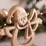 Angel Stocking Holder, Champagne Gold Cast Iron, Seasonal Decor, 6.5" GB78094 shot 5
