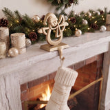 Angel Stocking Holder, Champagne Gold Cast Iron, Seasonal Decor, 6.5" GB78094 shot 6