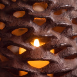 Pinecone Lantern, Antique Gold Cast Iron, Seasonal Decor, 7.5" GB78096 shot 4