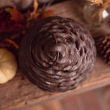 Pinecone Lantern, Antique Gold Cast Iron, Seasonal Decor, 7.5" GB78096 shot 5