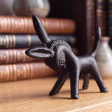 Donkey Paperweight, Black Cast Iron Figurine, 5.2" GB78101 shot 2