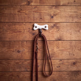 Bone Wall Hook, Antique White Cast Iron for Leashes or Keys, 4.1" GB78110 shot 5