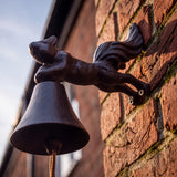 Squirrel Doorbell, Antique Gold Cast Iron, Porch Bell, 9" GB78111 shot 5