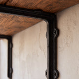 Minimal Shelf Bracket, Black Cast Iron, Wall Mount, 7.3" GB78124 shot 3