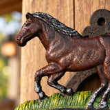 Horse Welcome Doorbell, Cast Iron Western Porch Bell, 7" 56419 shot 2