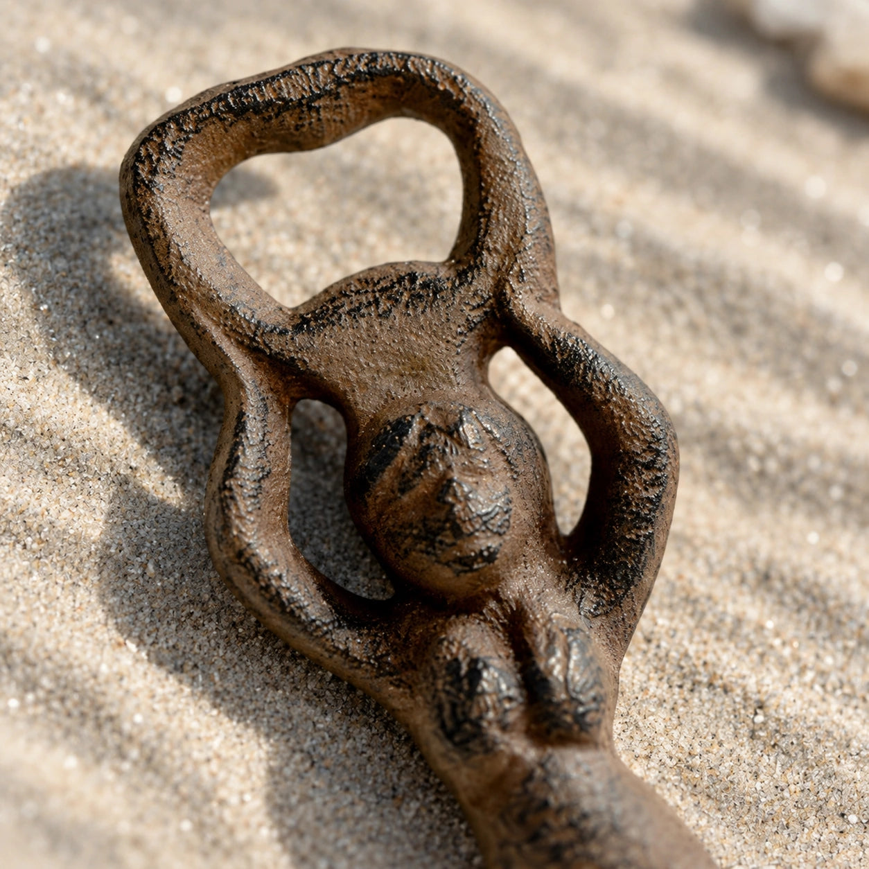 Mermaid Bottle Opener, Cast Iron Nautical Beach Bar Tool, 6.3" 56441 shot 2