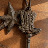 Antique Key Set with Ring, Cast Iron Set of 3 Shelf Display, 8" 56451 shot 4