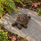 Turtle Garden Statue, Cast Iron, Rustic Outdoor Figurine, 5" 56514 shot 5