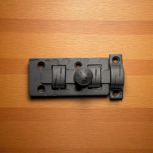 Rustic Cast Iron Slide Bolt Latch, Vintage Door Hardware Lock