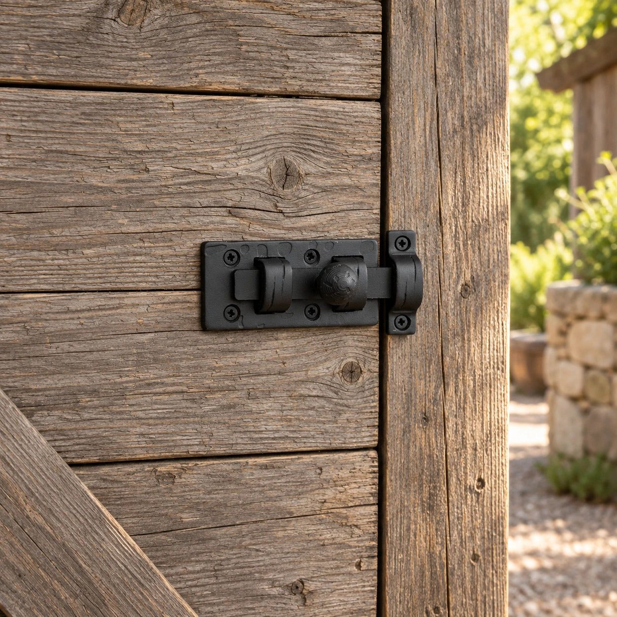 Slide Bolt Latch, Iron, Vintage Door and Cabinet Hardware, 3.3" 56519 shot 5