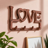 Love Wall Hook Rack with Heart, Cast Iron for Keys, Scarves or Jewelry, 9.8" 56578 shot 4