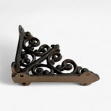 Vintage Scroll Cast Iron Shelf Bracket - Decorative Rustic Shelf Support
