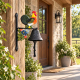 Rooster Doorbell, Cast Iron Farmhouse Porch Bell, 7.5" 56681 shot 4