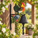 Rooster Doorbell, Cast Iron Farmhouse Porch Bell, 7.5" 56681 shot 6