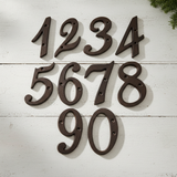 Cast Iron Rustic House Numbers, Rustic Antique Farmhouse Address Numbers