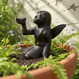 Fairy Garden Statue, Cast Iron Indoor Outdoor Shelf Decor, 3.7" 58045 shot 5