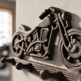 Motorcycle Wall Hook, Cast Iron Garage or Man Cave for Coats or Keys, 8.2" 58046 shot 2