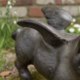 Flying Pig Figurine, Cast Iron Shelf or Tabletop Home Decor, 4" 58050 shot 3