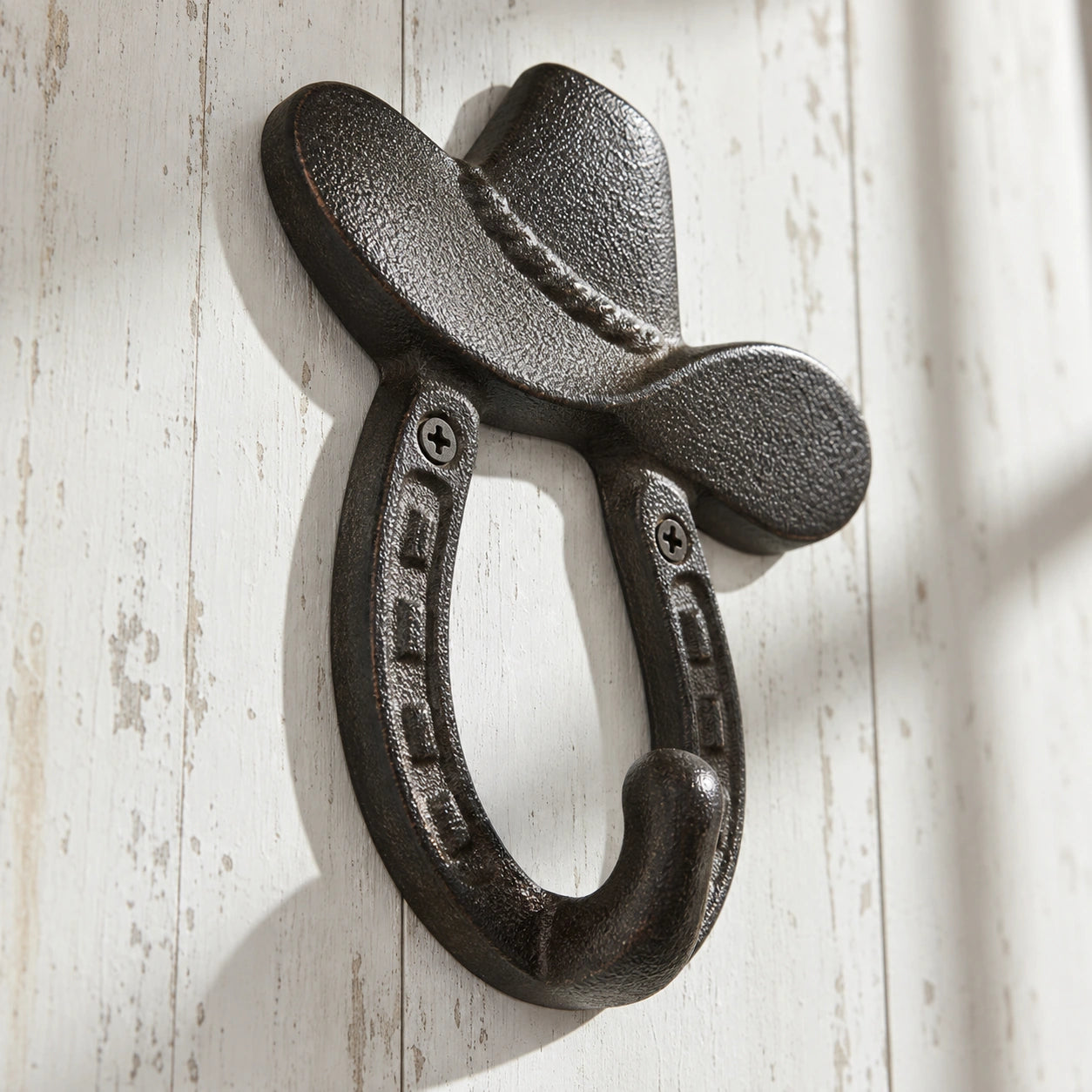 Cowboy Hat Wall Hook, Western Cast Iron for Hats or Coats, 5.3" 58061 shot 4