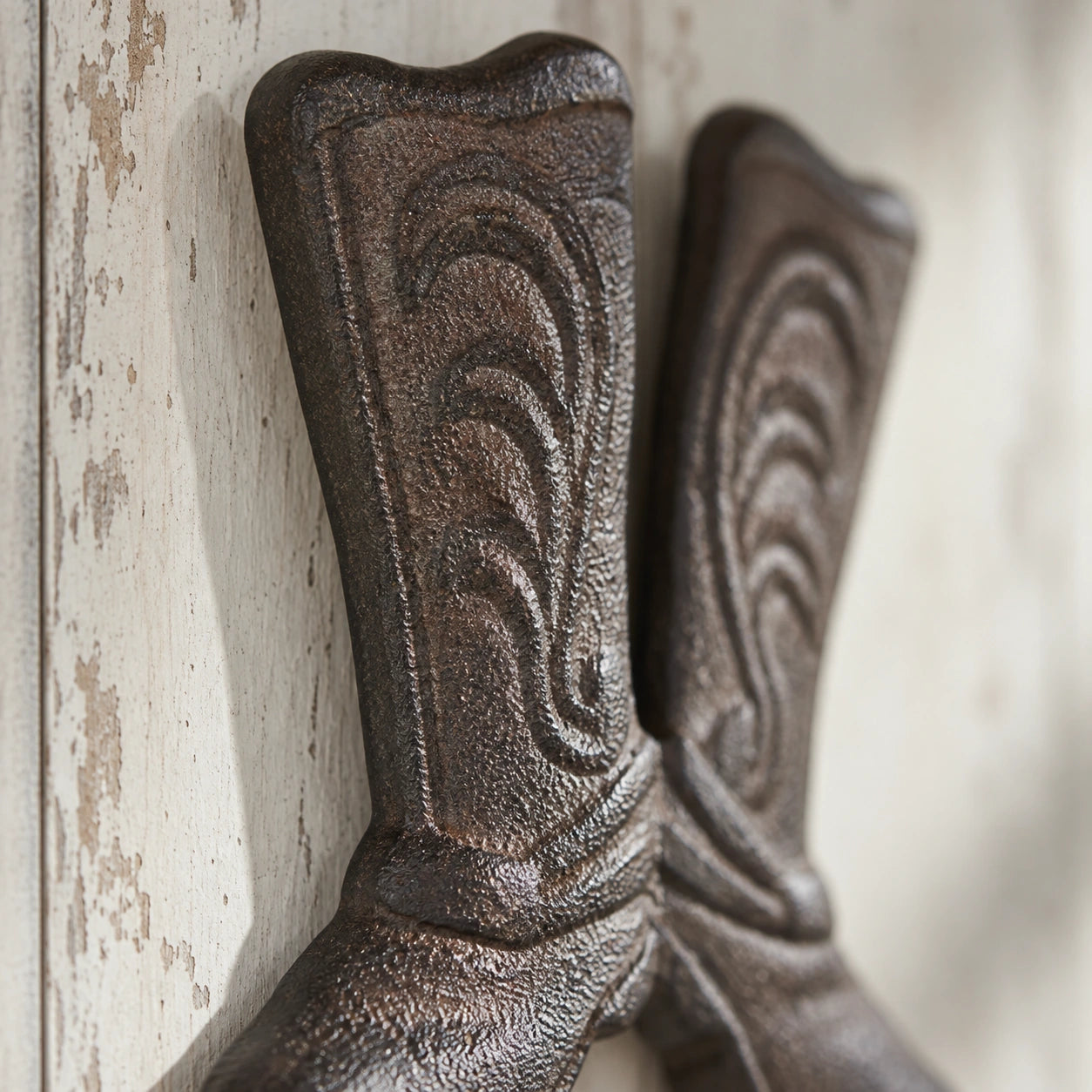 Cowboy Boot Wall Hook, Western Cast Iron for Coats or Keys, 6.1" 58062 shot 2