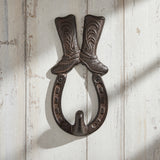 Cowboy Boot Wall Hook, Western Cast Iron for Coats or Keys, 6.1" 58062 shot 1