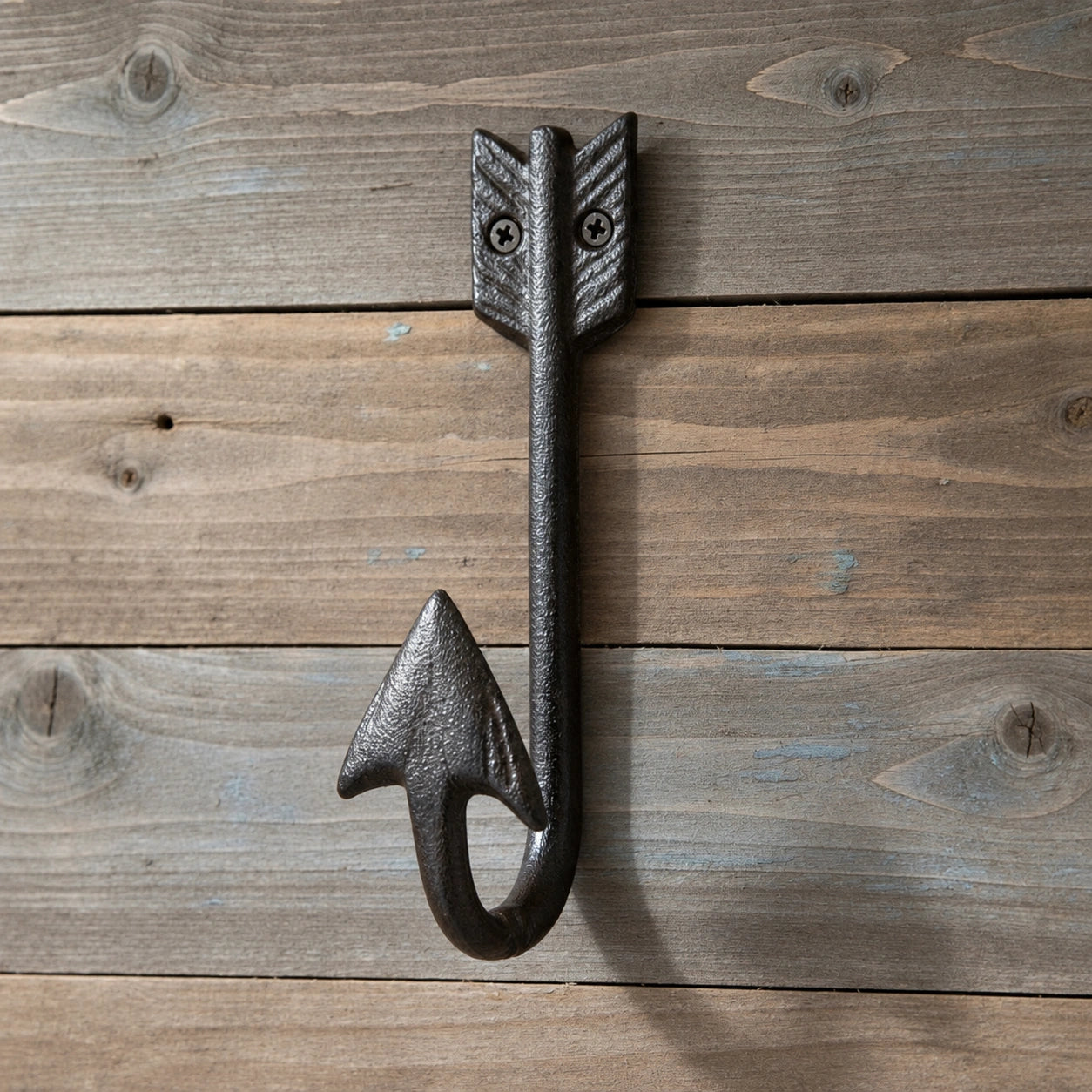Arrowhead Wall Hook, Cast Iron for Jackets, Keys or Leashes, 6.1" 58063 shot 1