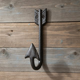 Arrowhead Wall Hook, Cast Iron for Jackets, Keys or Leashes, 6.1" 58063 shot 1