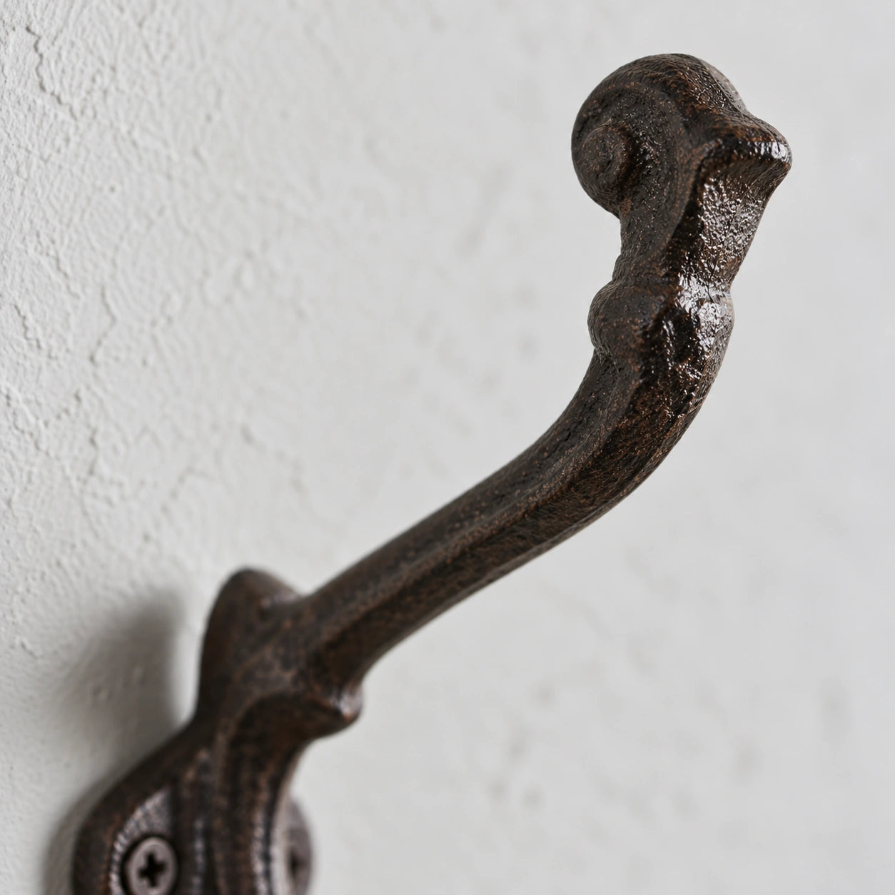 Wall Hook, Cast Iron Rustic Distressed Finish for Coats, Keys or Towels, 5.9" 58078 shot 2