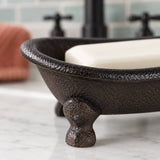 Bathtub Soap Dish, Vintage Cast Iron Bathroom Counter Decor, 5.3" 58079 shot 2
